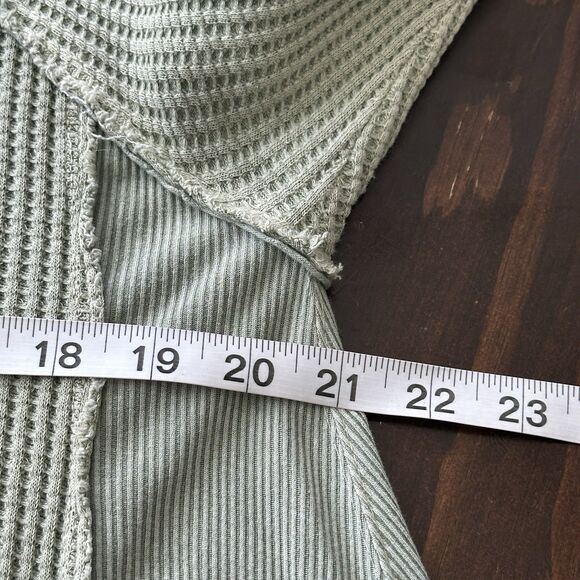 Karyn Seo sage green waffle knit Tunic embroidered boho tunic L - Picture 11 of 11